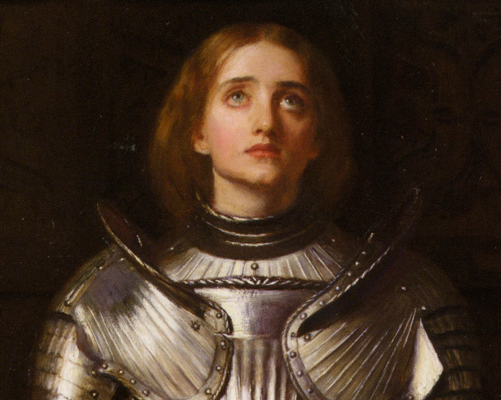 “Joan of Arc” by John Evrett Millais. 1865. Oil on canvas. In private collection.
