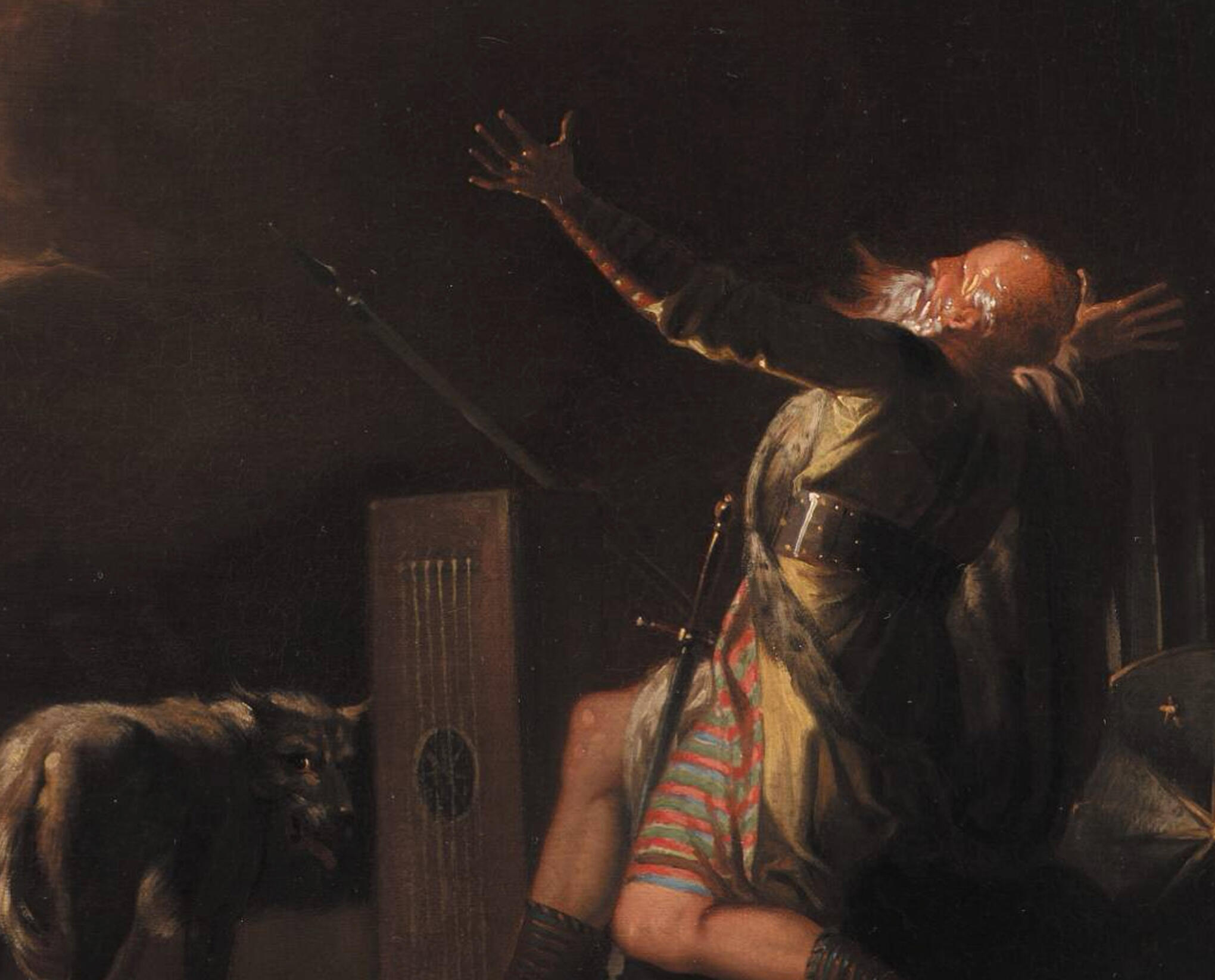 “Fingal Ser Sine Forfædres Ånder Ved Månens Skin” by Nicolai Abildgaard. 1782. “Fingal Ser Sine Forfædres Ånder Ved Månens Skin” by Nicolai Abildgaard. 1782. Oil on canvas. Statens Museum for Kunst, Copenhagen.